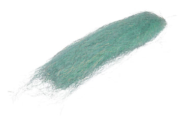 Teal Steve Farrar SF Blend synthetic dubbing for fly tying with fine fibrous strands, black hairs and gold flash