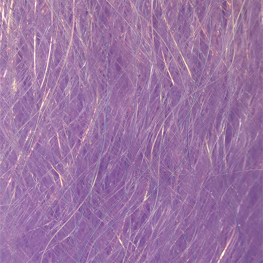 Lavender iridescent synthetic fly tying fibers with fine pearlescent flash, SF Blend dubbing