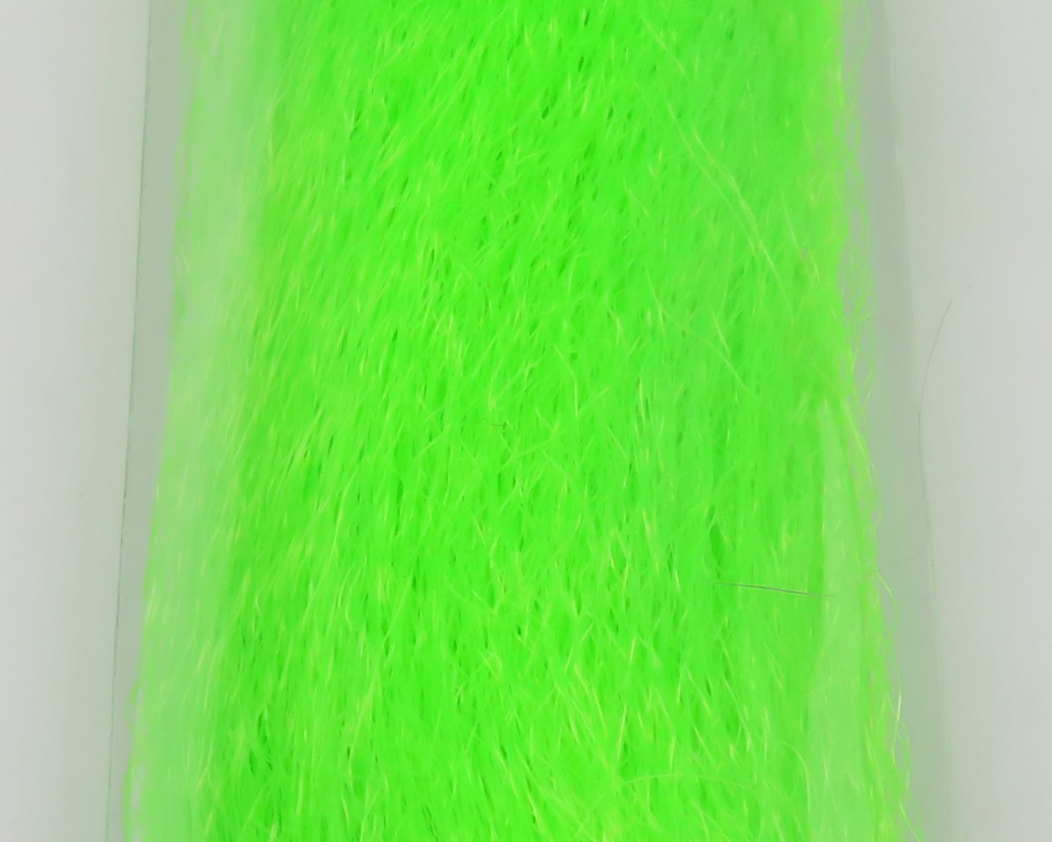 Neon chartreuse synthetic hair fibers, long wispy strands SF Blend for fly tying