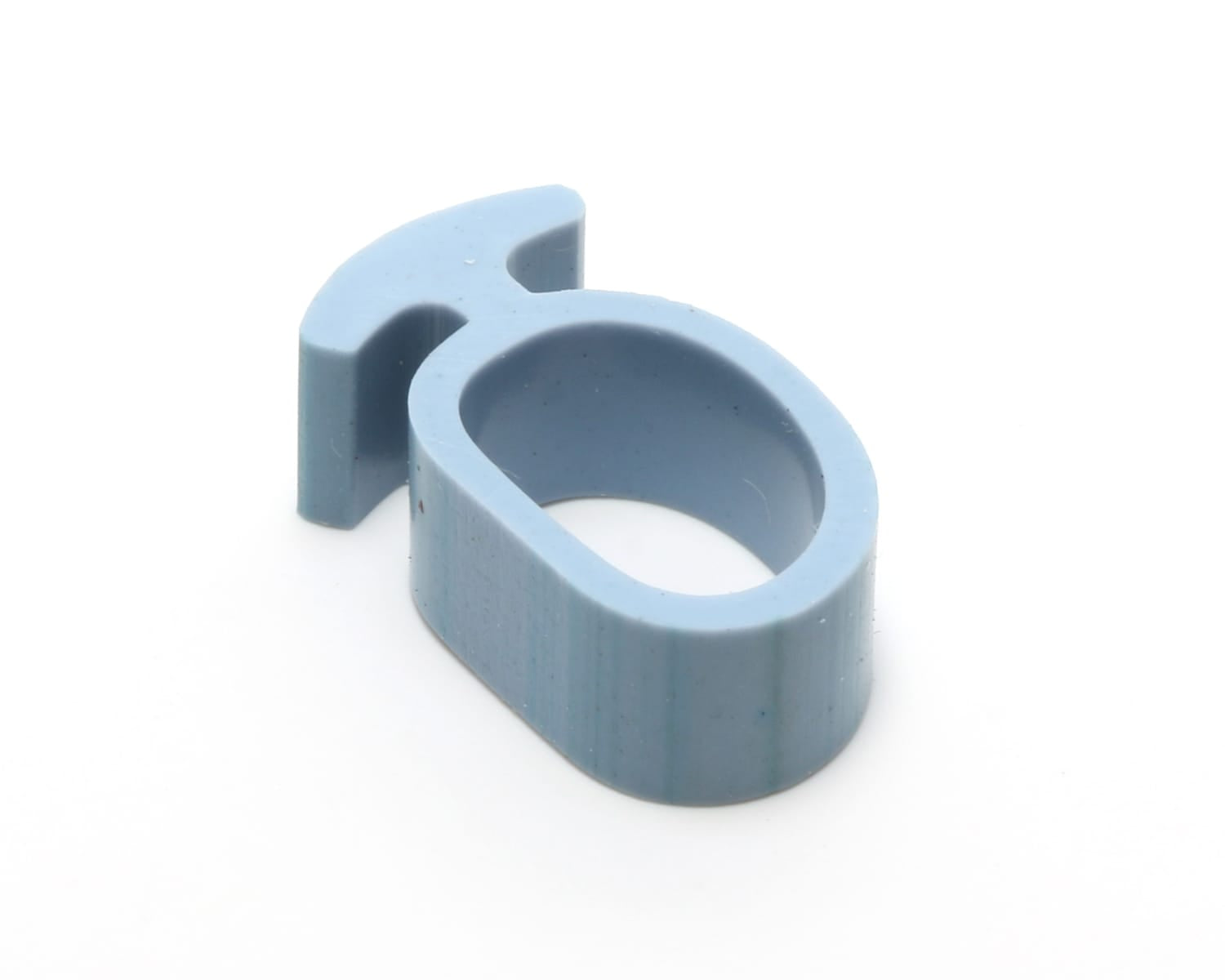KIFF Leader Looper light blue silicone ring with hooked tab, compact fishing line organizer accessory