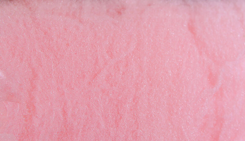McFlyFoam pale pink fly tying yarn, soft microfoam with fine fibrous texture and subtle sparkle sheen
