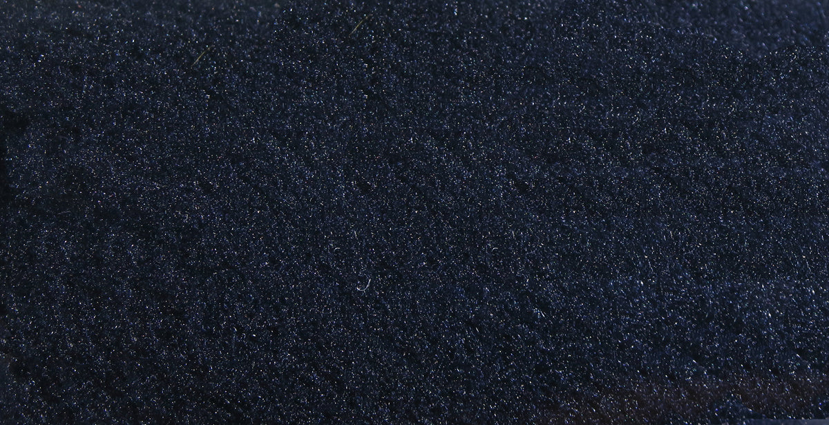 Dark navy McFlyFoam fly tying yarn with dense, fine foam texture and subtle blue glitter sparkle