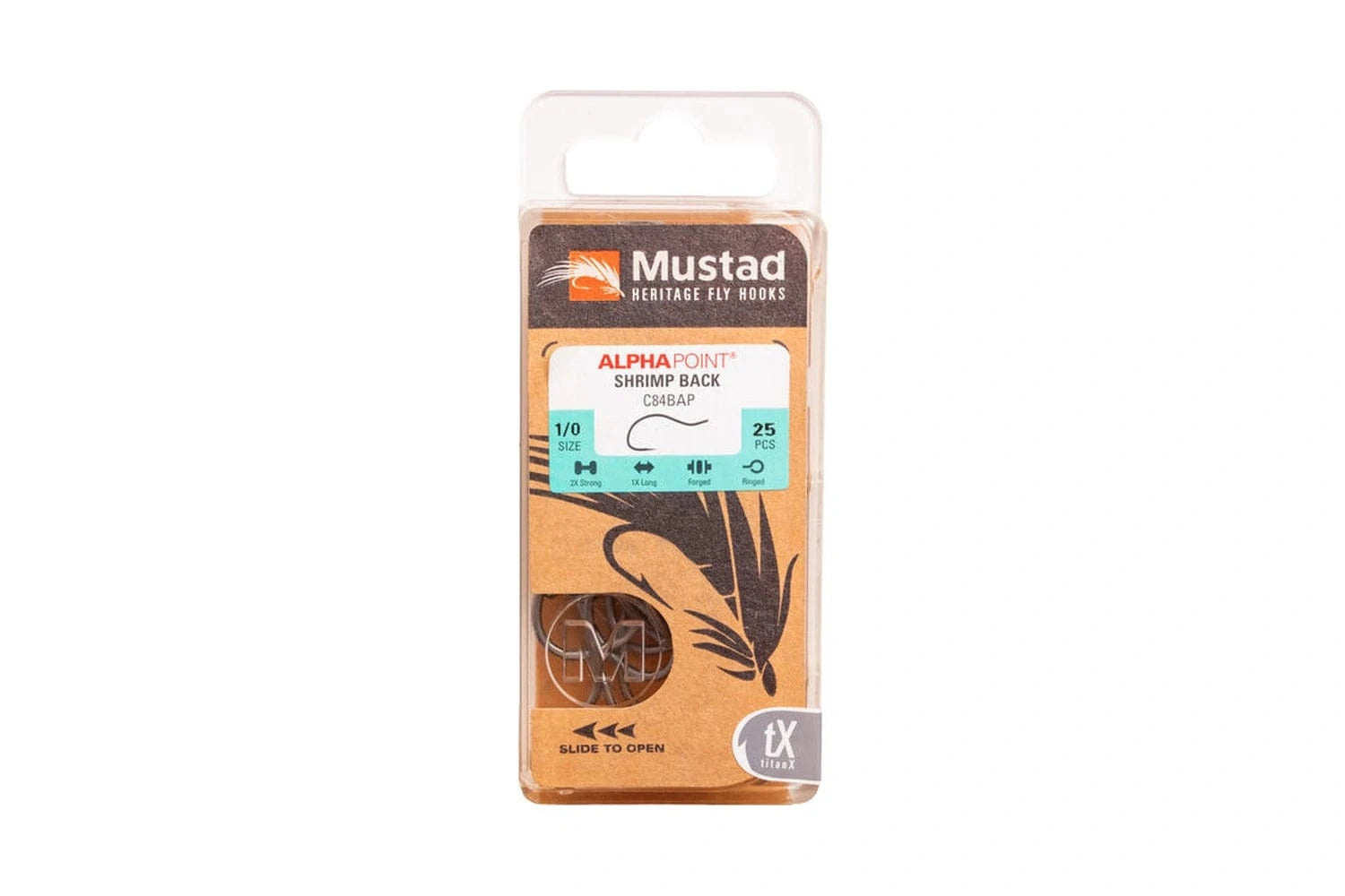 Mustad Alpha Point C84BAP Bend Back Shrimp Fly Hook