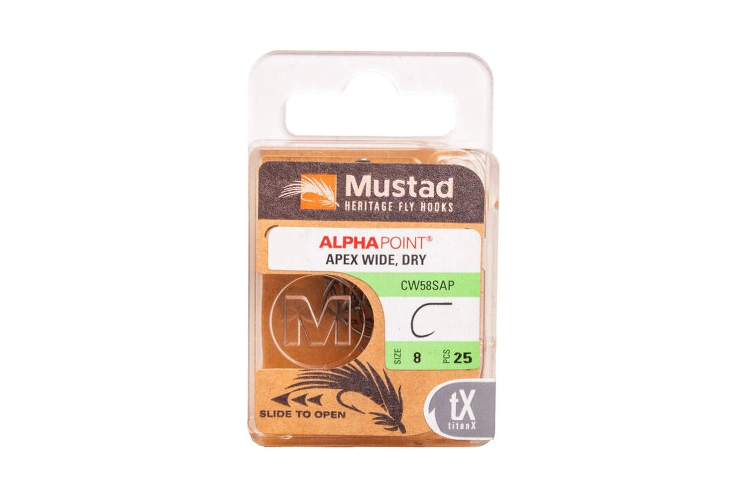 Mustad Alpha Point CW58SAP Curved Wide Gap Dry Fly Hook