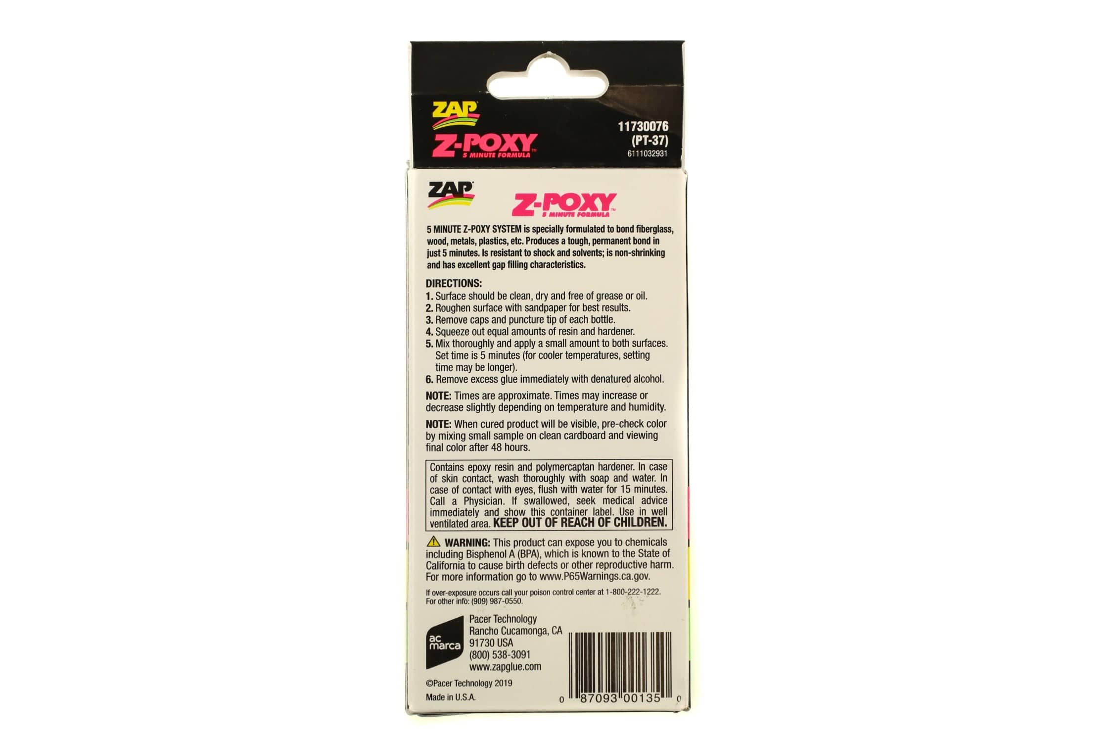 Z-Poxy 5 Minute Quick Set Adhesive