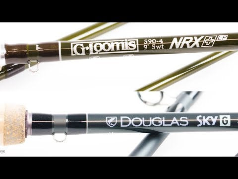 G. Loomis NRX+ LP vs Douglas SKY G, fly rod review & comparison video by Trident Fly Fishing