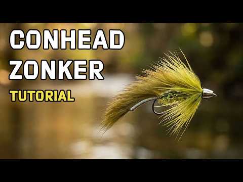 Conehead Zonker Streamer Fly Tying Tutorial video by Trident Fly Fishing