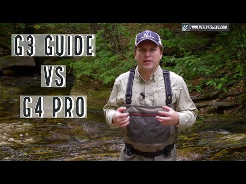 Simms G3 Guide vs G4 Pro Waders Review Shootout video by Trident Fly Fishing