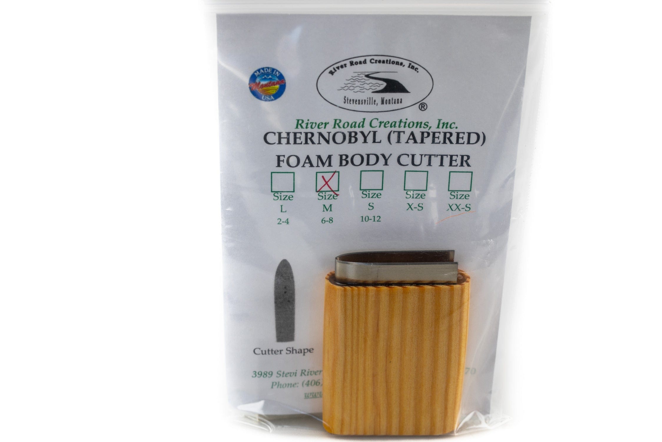 River Road Chernobyl Style Tapered End Foam Body Cutter