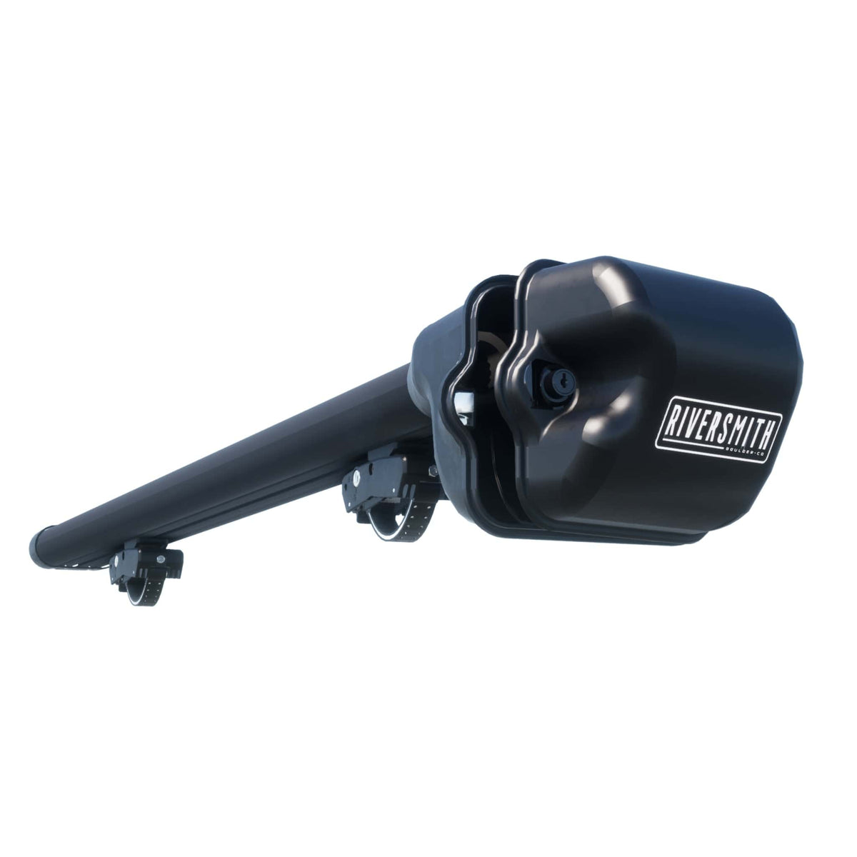 Black Riversmith ShortCut River Quiver 5'2 vehicle fishing rod rack with mounted holder and bracket