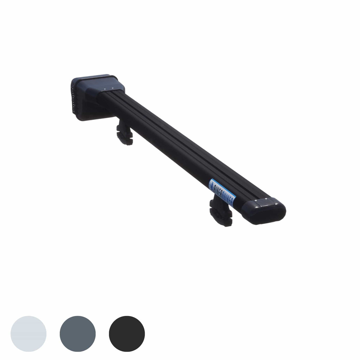 Riversmith ShortCut black fishing rod quiver with mounting bracket and strap for vehicle transport