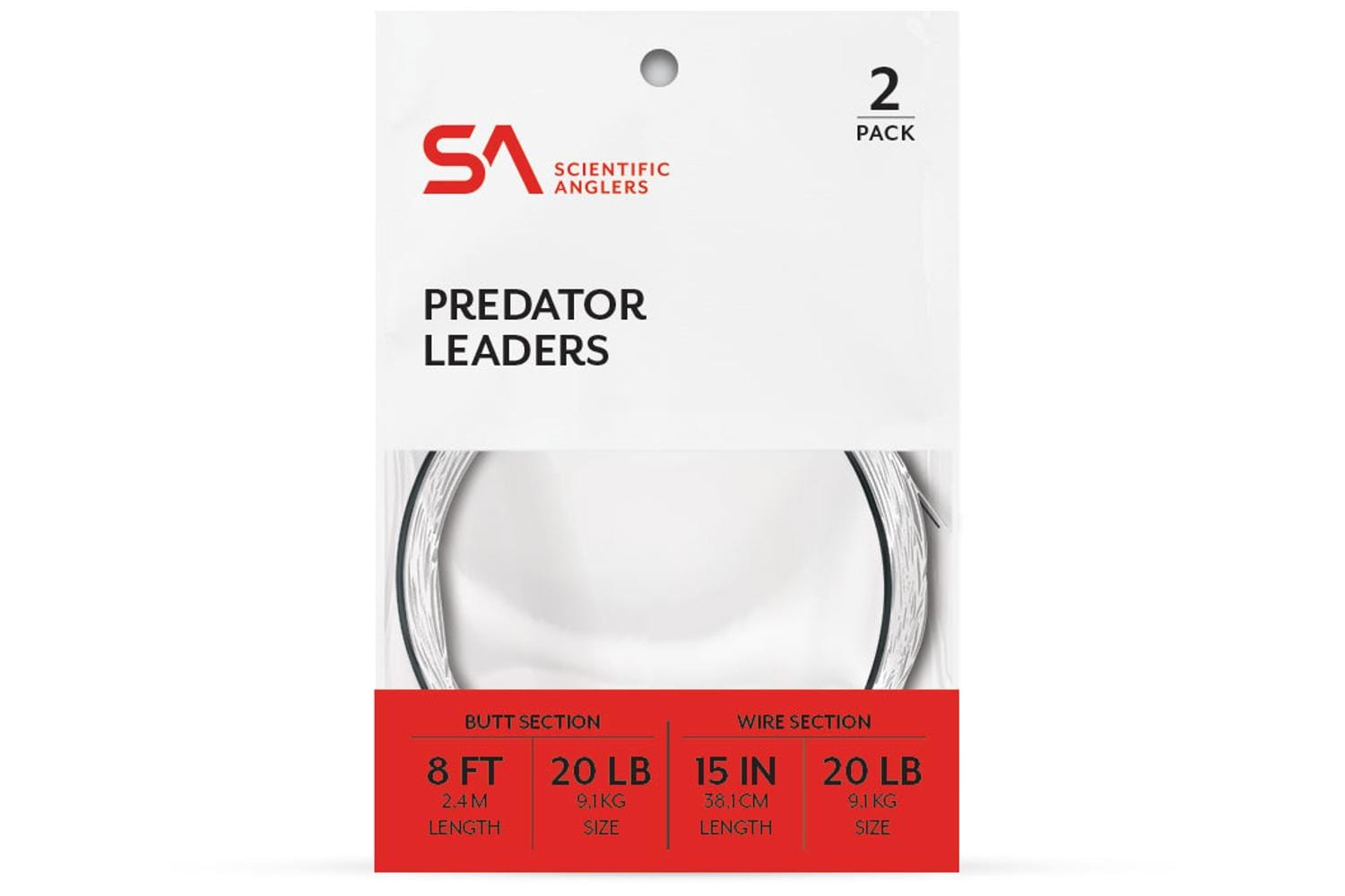 Scientific Anglers Absolute Predator Tapered Leader 2 Pack