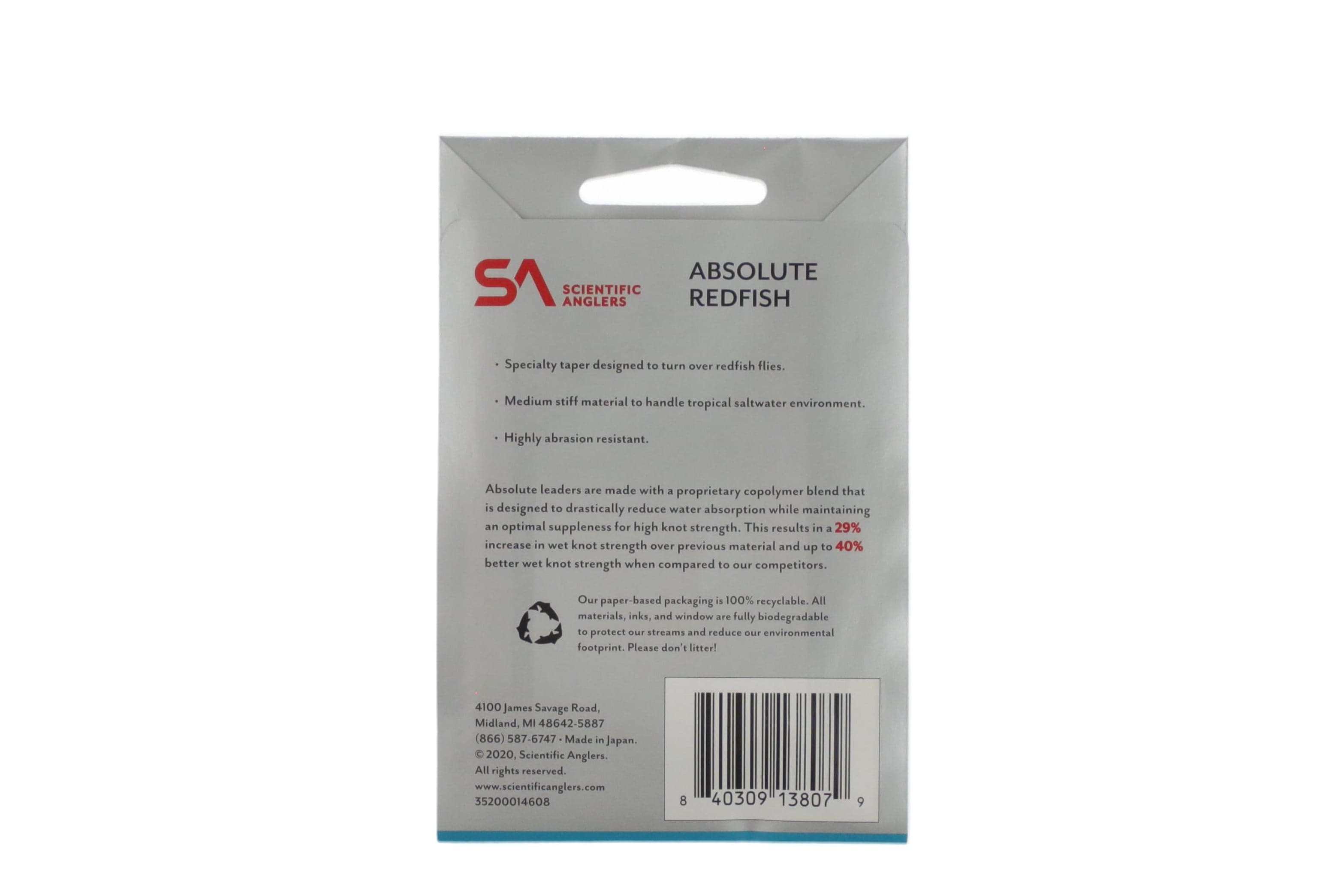 Scientific Anglers Absolute Redfish Leader 3 Pack