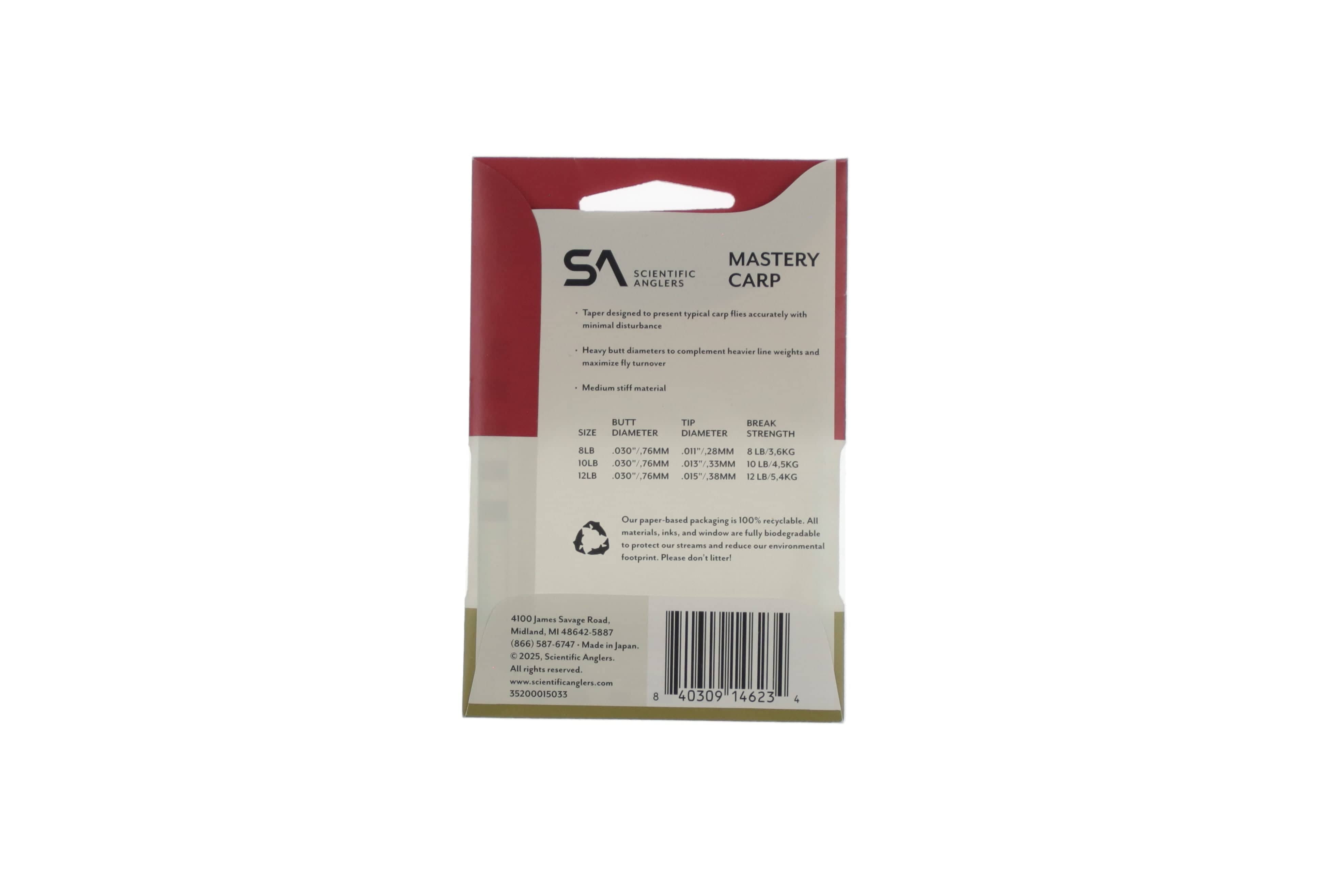 Scientific Anglers Mastery Carp Leader 1 Pack