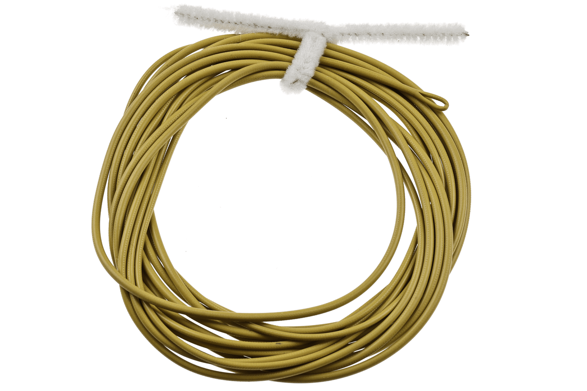 Scientific Anglers Skagit Tip Kit coiled tan fly fishing line with white connector loop on white background
