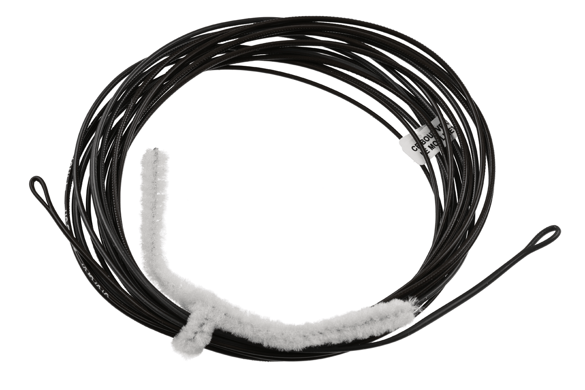 Scientific Anglers Skagit Tip Kit black fly fishing line coil with white fuzzy connector and loop ends