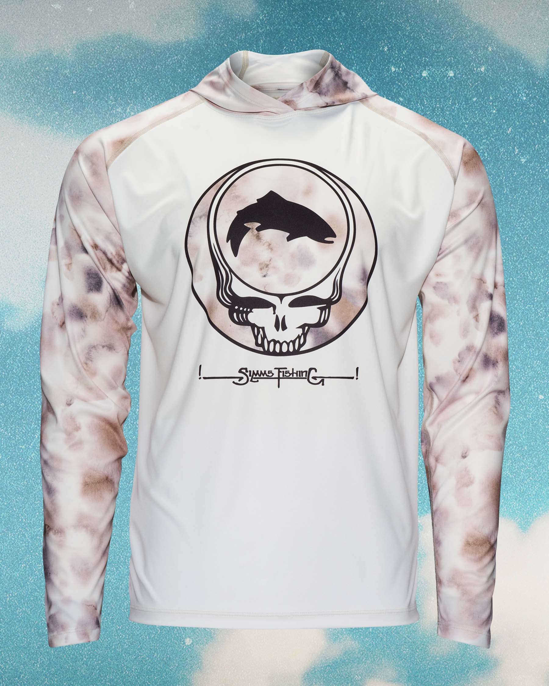 Simms Men's Grateful Dead SolarTech Hoody - Cloud