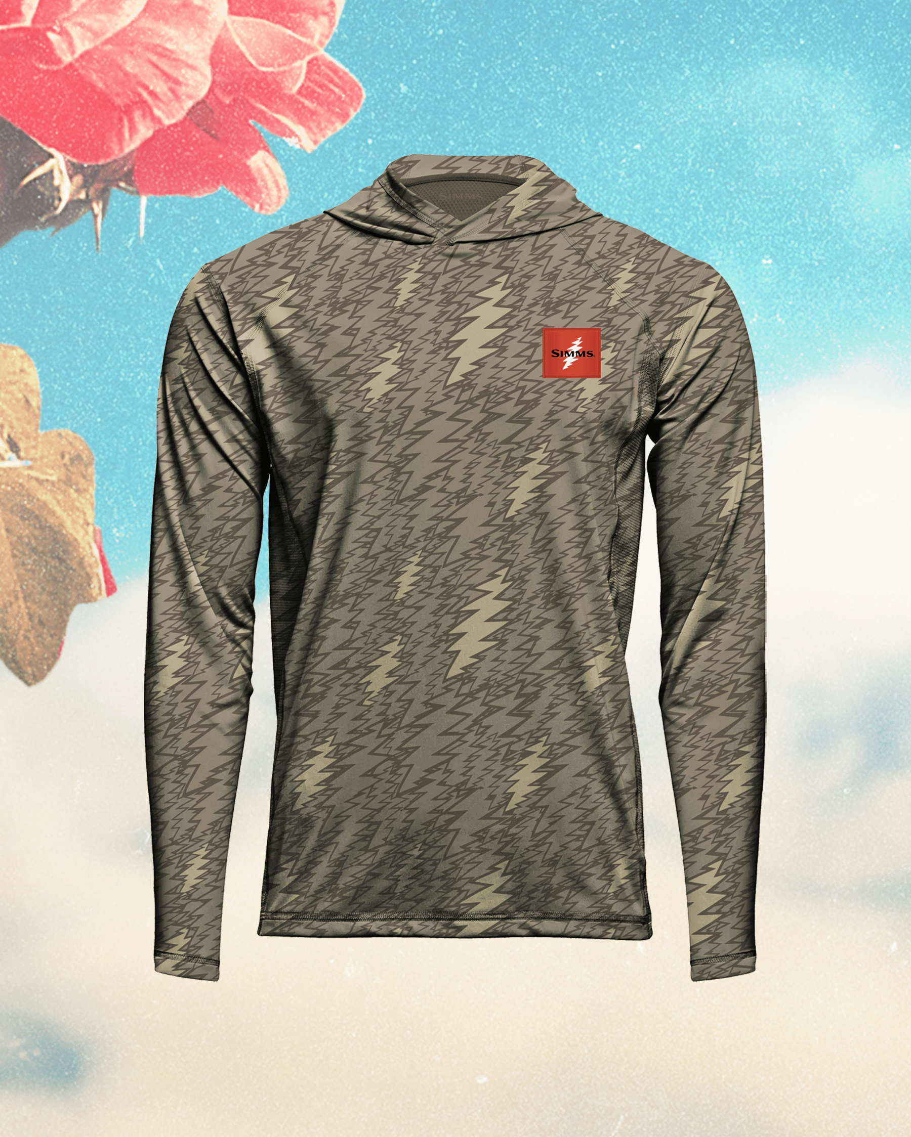 Simms Men's Grateful Dead SolarTech Hoody - Mosquitos