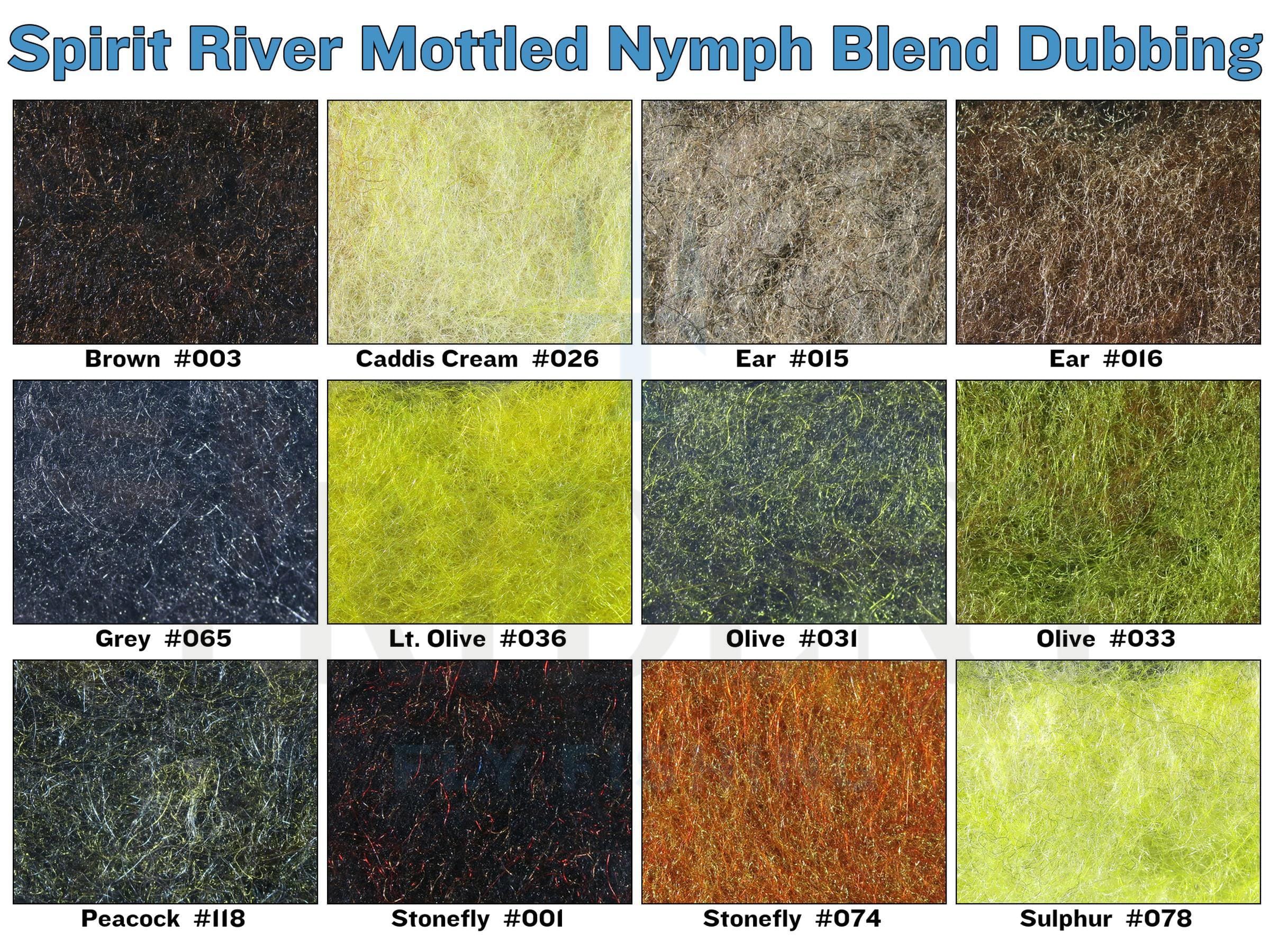 Spirit River Mottled Nymph Blend Dubbing