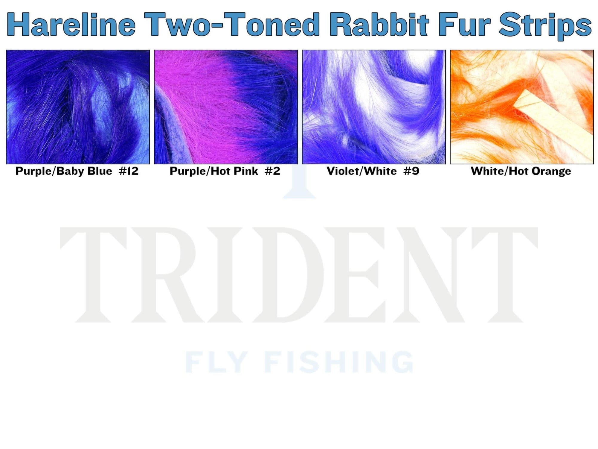 Spirit River UV2 Two-Tone Rabbit Fur Strips
