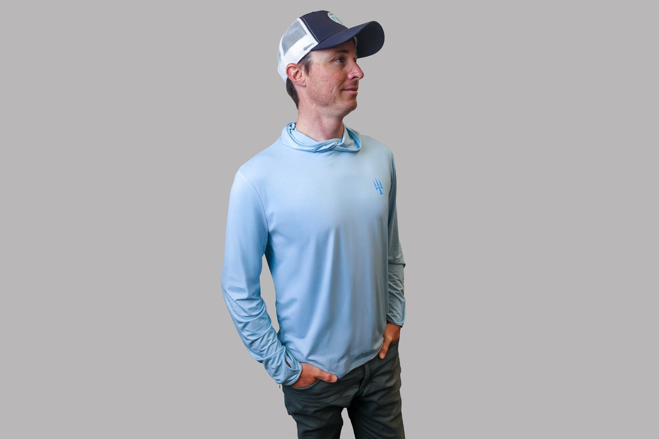 Trident Bamboo Fly Fishing Sun Hoodie