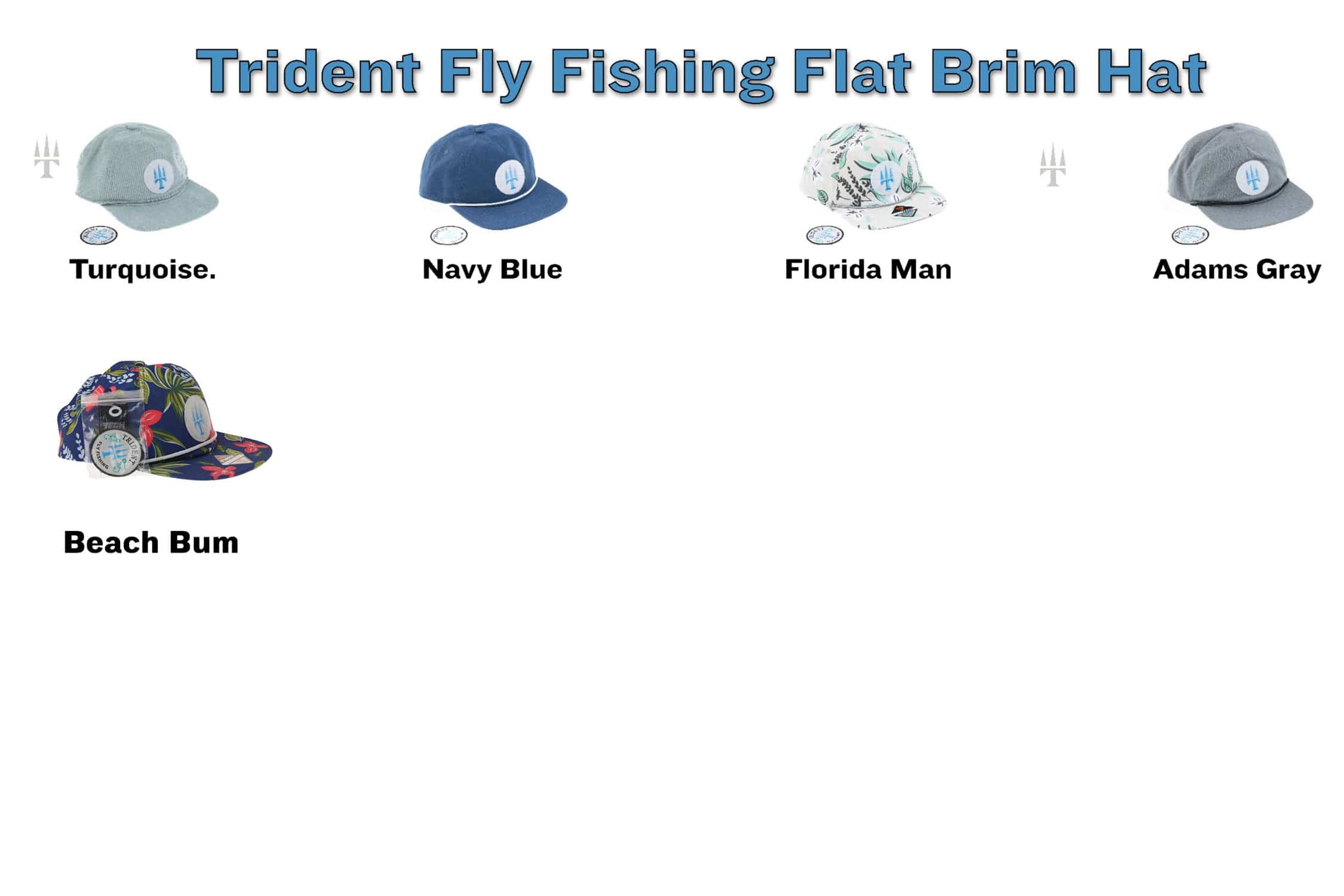 Trident Flat Brim Hat