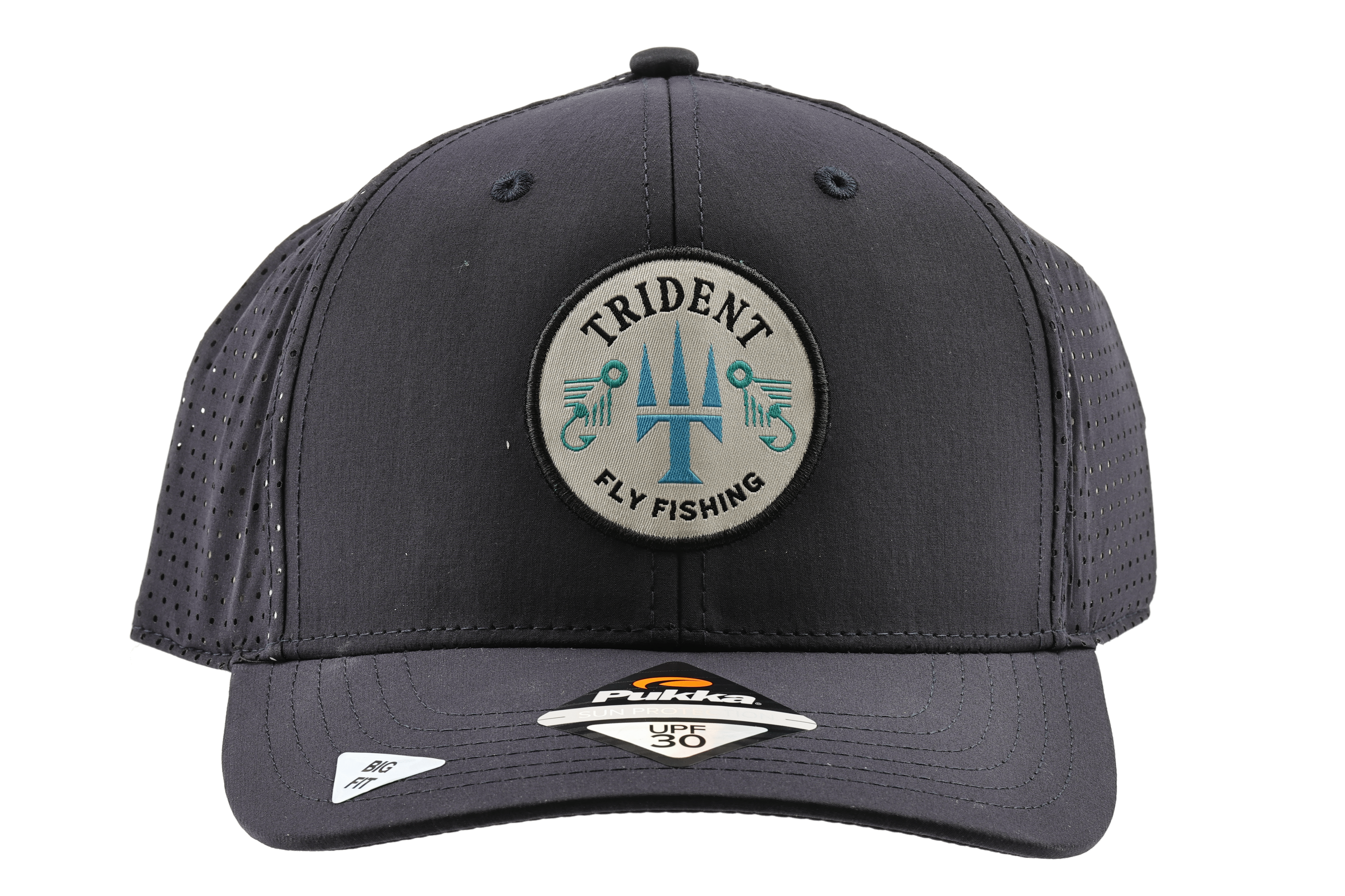 Trident Fly Fishing Performance Hat - Navy - Big Fit