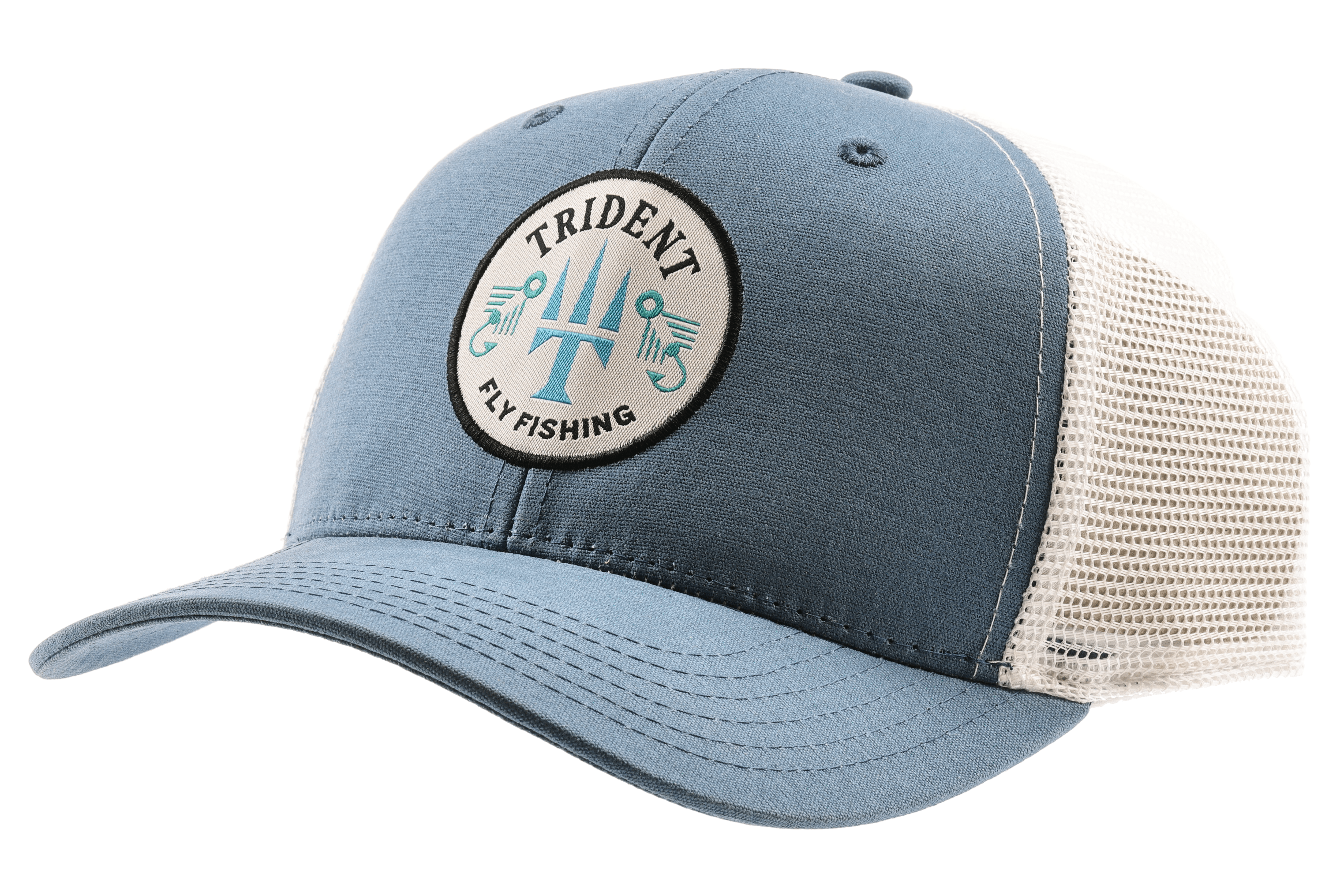 Trident Fly Fishing Performance Hat - Marble Blue