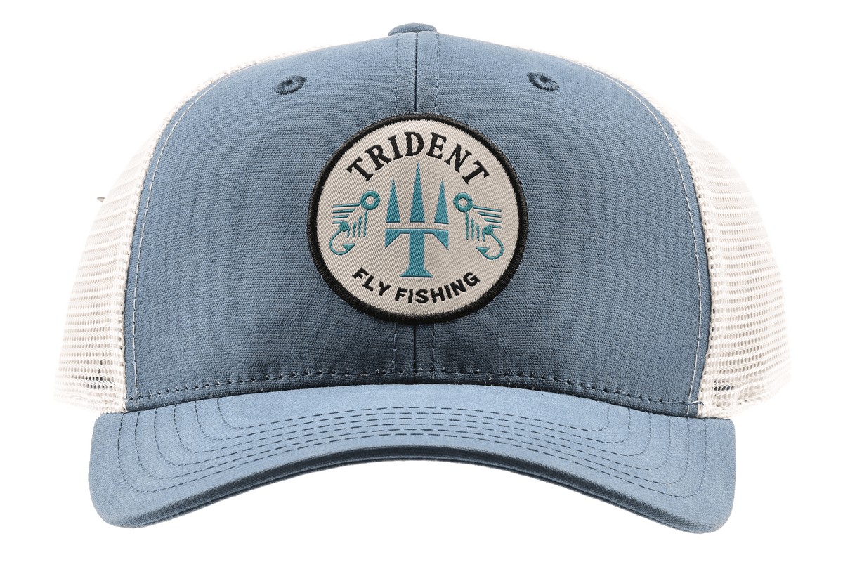 Trident Fly Fishing Performance Hat - Marble Blue
