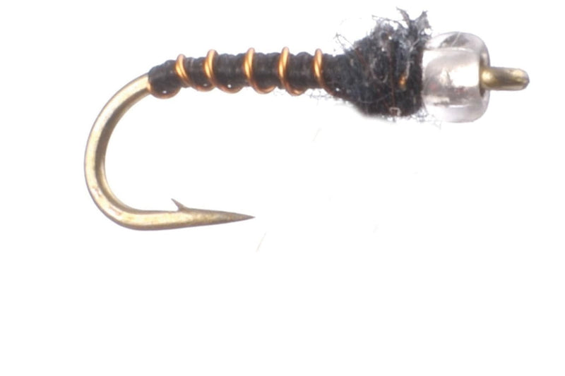 Mercury Black Beauty midge fly — Pat Dorsey's glass bead midge pattern