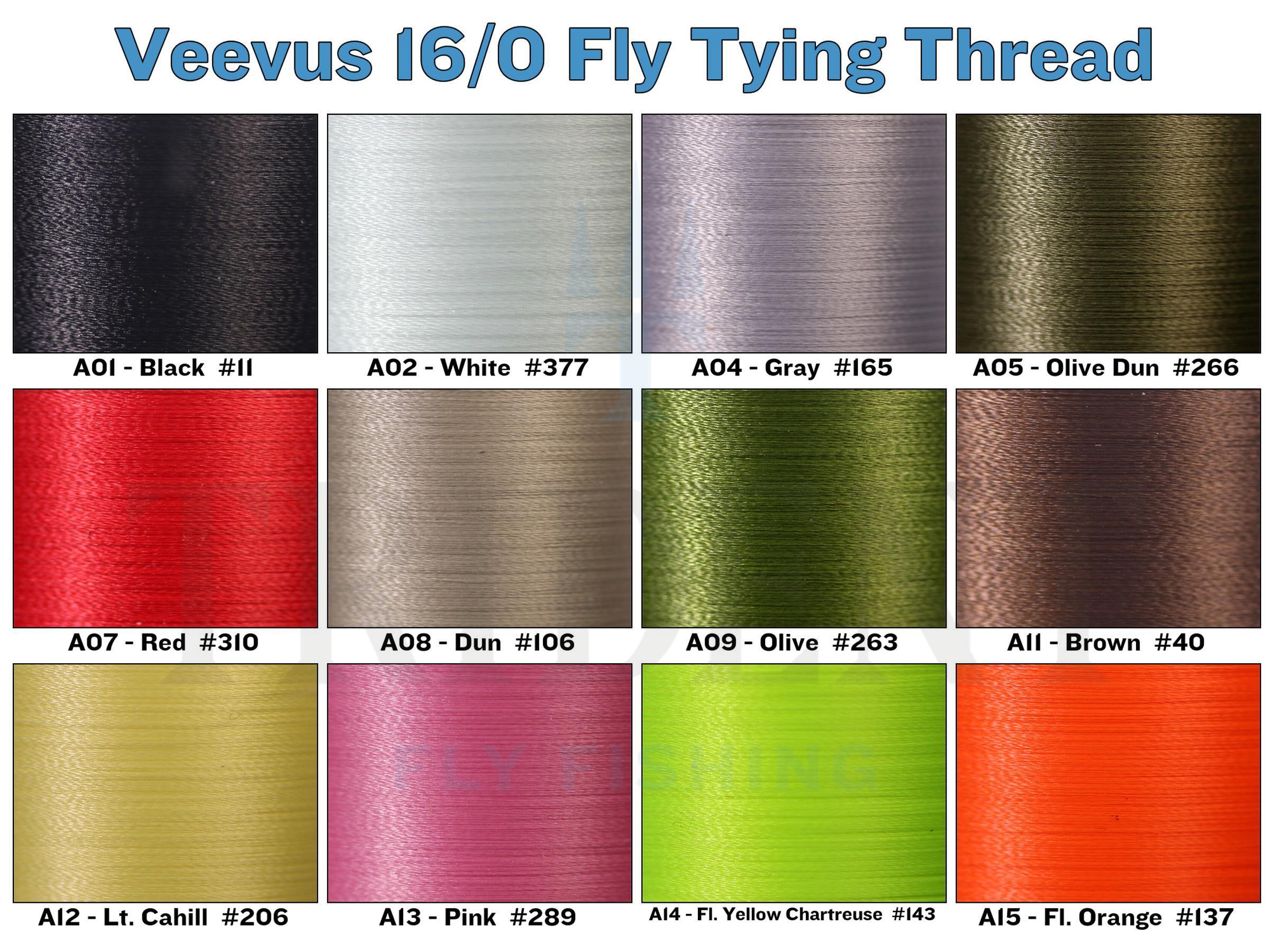 Veevus 16/0 Fly Tying Thread