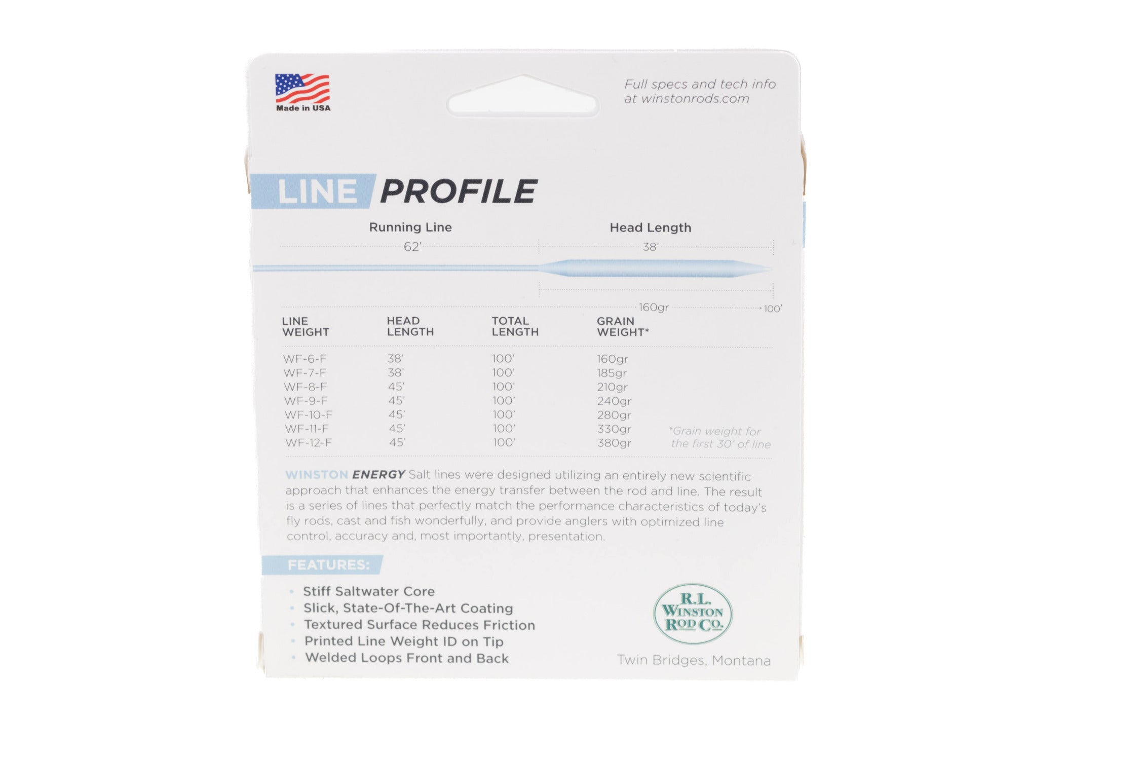 Winston Energy Saltwater Fly Line