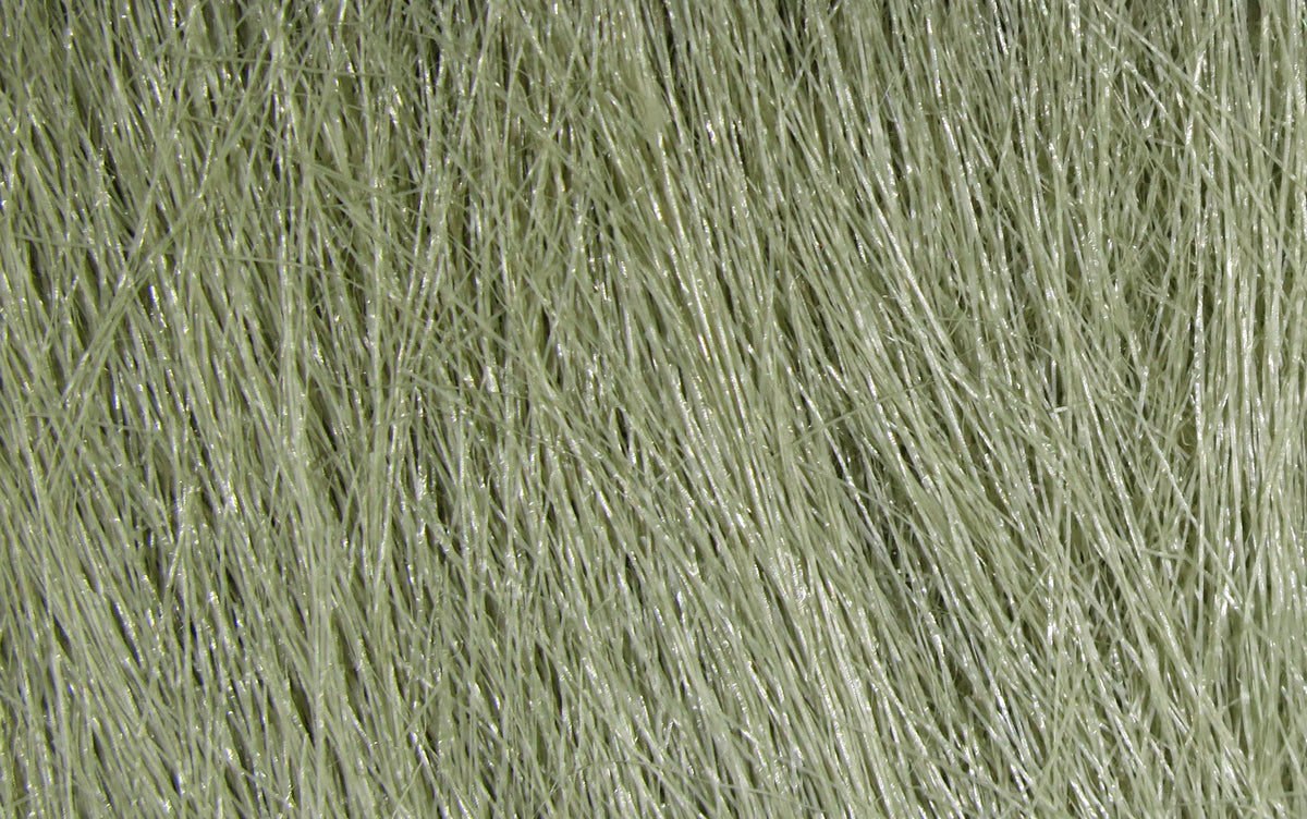 Pale olive Hareline Extra Select craft fur for fly tying, dense fine glossy synthetic fibers