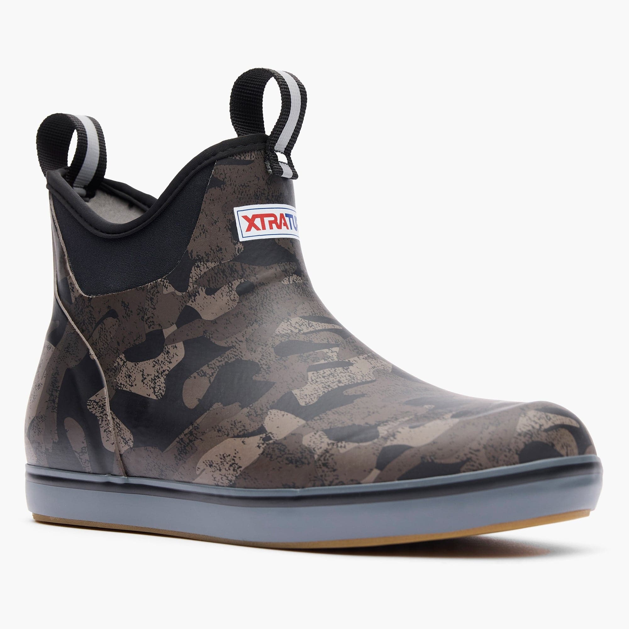 Xtratuf Women's 6 in Black Camo Ankle Deck Boot